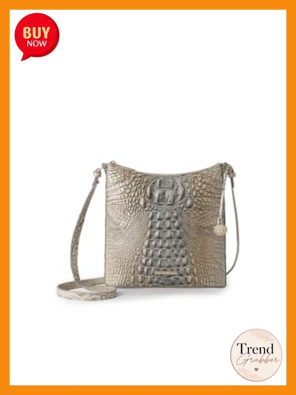 Brahmin Katie Satchel Crossbody Bag Zip Top Adjustable Strap